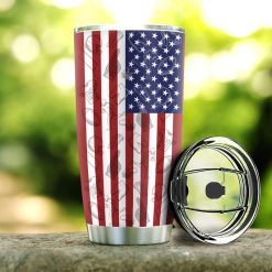 US Flag Stainless Steel Cup