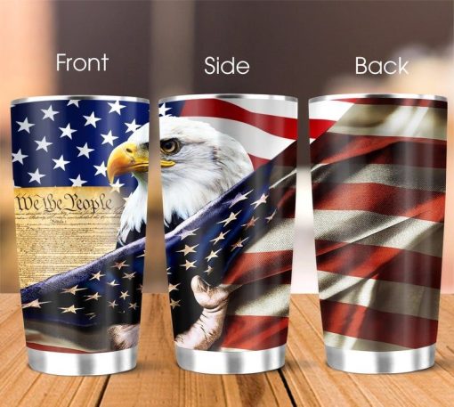 Us Military Veteran We The People Stainless Steel Cup