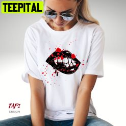 Vampire Lips Halloween Art Trending Unisex Shirt