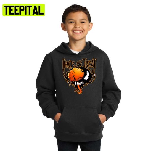 Venom Orange Night Trick Or Treat Halloween Illustration Hoodie