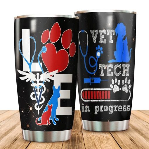 Vet Tech In Progess Stainless Steel Cup