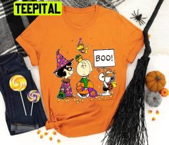 Vintage 1990s Halloween Snoopy Charlie Brown Lucy Halloween Trending Unisex Shirt