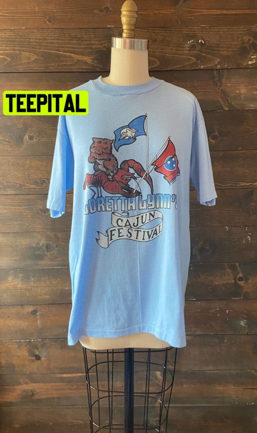 Vintage 80’s Loretta Lynn Cajun Festival Trending Unisex Shirt