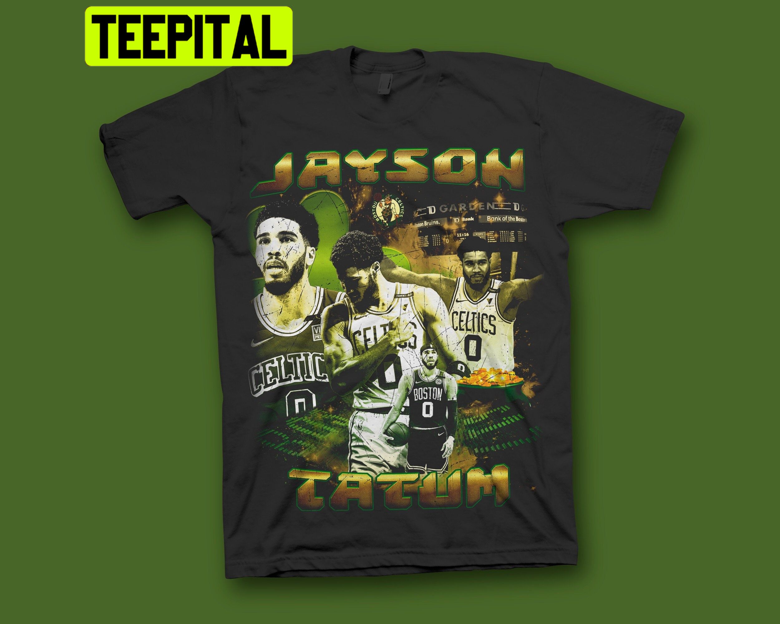 Jayson Tatum Vintage 90s Boston Celtics T-Shirt