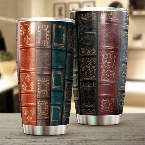 Vintage Book Stainless Steel Cup