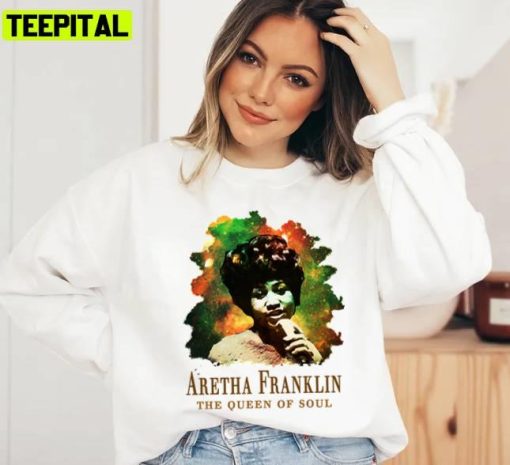 Vintage Design Aretha Franklinthe Queen Of Soul Unisex Sweatshirt