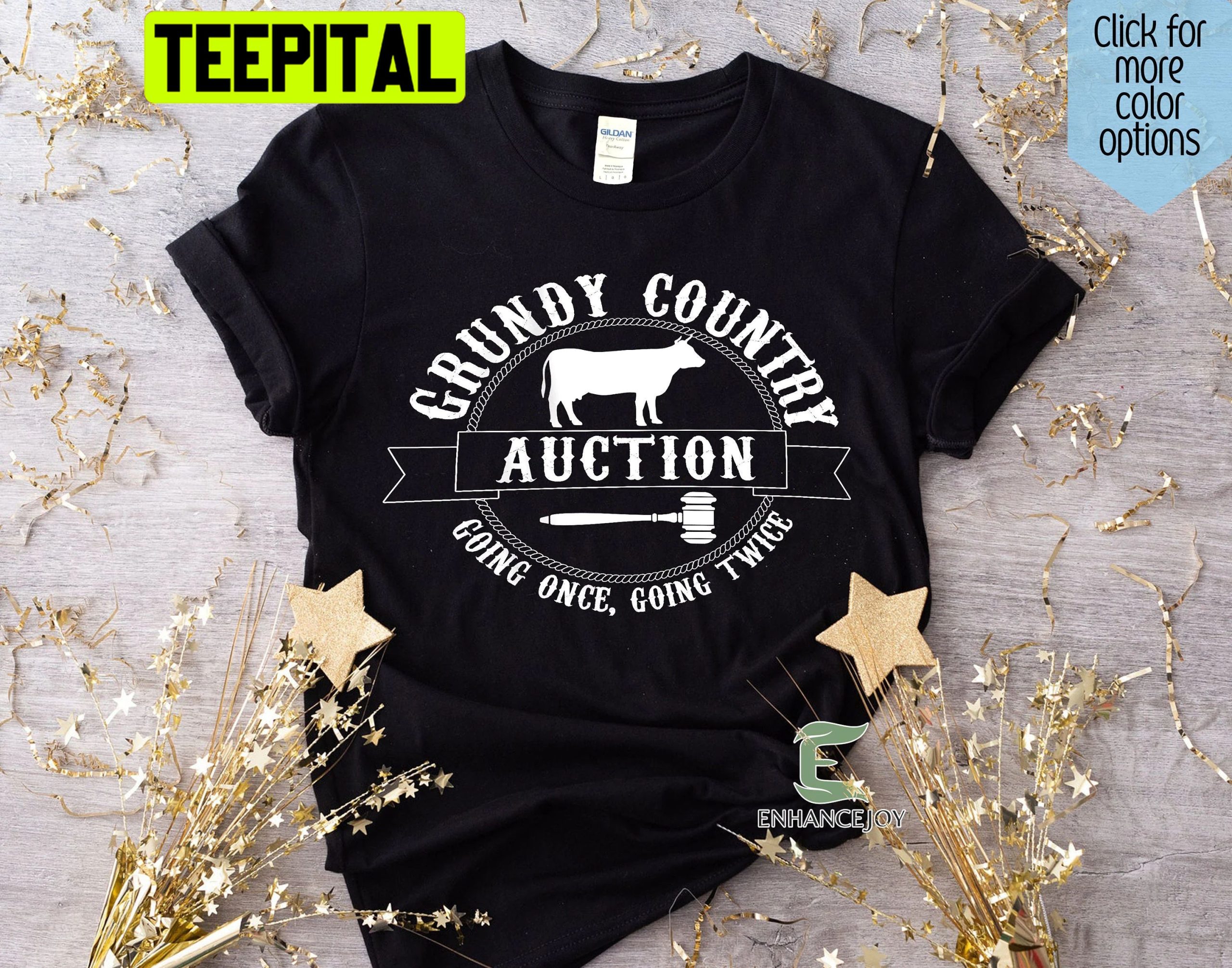 Vintage Grundy Country Auction Going Once Going Teice Country Music Trending Unisex Shirt