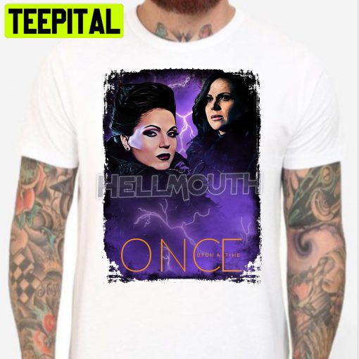 Vintage Regina Mills Evil Queen Once Upon A Time White Halloween Trending Unsiex T-Shirt