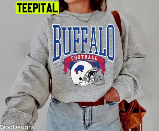 Vintage Style Buffalo Football Trending Unisex Shirt