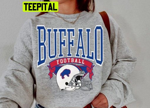 Vintage Style Buffalo Football Trending Unisex Shirt