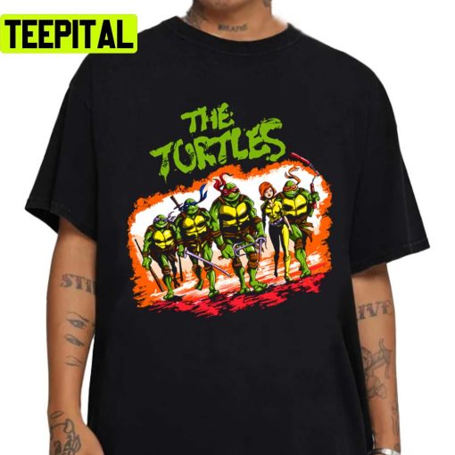 Vintage The Ninja Turtles Superhero Cartoon Movie Unisex Sweatshirt