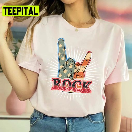 Vintage Usa Rock Band Concert Poster 70s 80s Unisex Sweatshirt