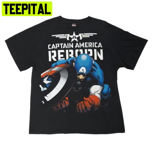 Vintage Y2k Captain America Reborn Marvel Mad Engine Big Trending Unisex Shirt