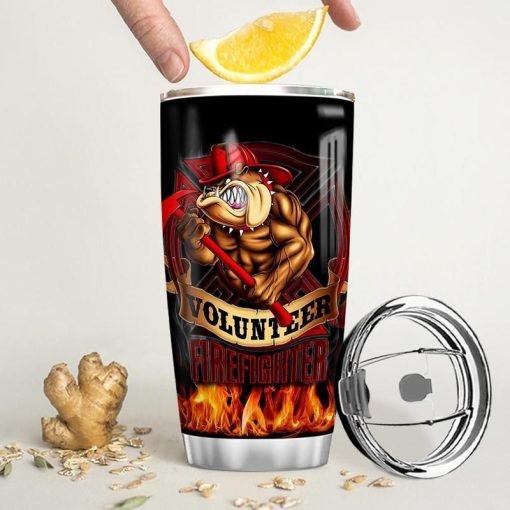 Volunteer Firefighter Stainless Steel Cup