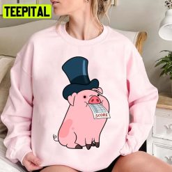 Waddles Funny Pig Design Unisex Sweatshirt