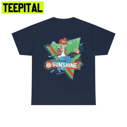 Walking On Sunshine Futurama Future Sci Fi Cartoon Trending Unisex Shirt