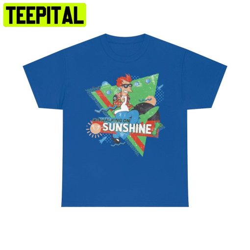 Walking On Sunshine Futurama Future Sci Fi Cartoon Trending Unisex Shirt