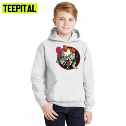 Want A Balloon Cartoon It Clown Halloween Illustration Hoodie