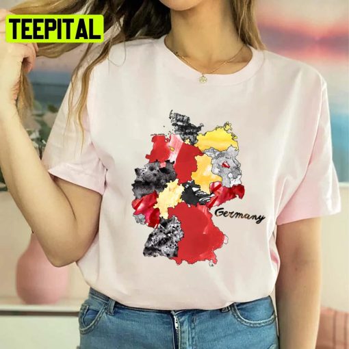 Watercolor Countries German Political Unisex T-Shirt