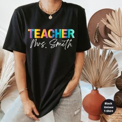 Watercolors Teacher Team Shirt