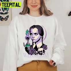 Wednesday Addams Halloween Graphic Unisex Sweatshirt