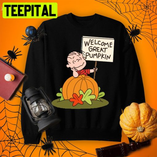 Welcome Great Pumpkin Cool Halloween Charlie Brown Shirt