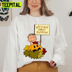 Welcome Great Pumpkin Halloween Graphic Unisex Sweatshirt