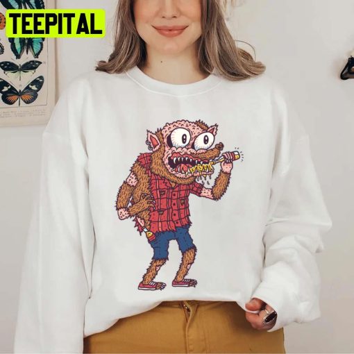 Werewolf Halloween Graphic Unisex Sweatshirt