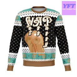 Wet Ass Puy Initials Meme 2022 Design 3d Ugly Christmas Sweater