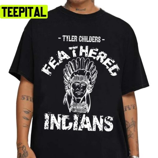 White Art Tyler Childers Feathered Indians Unisex Sweatshirt