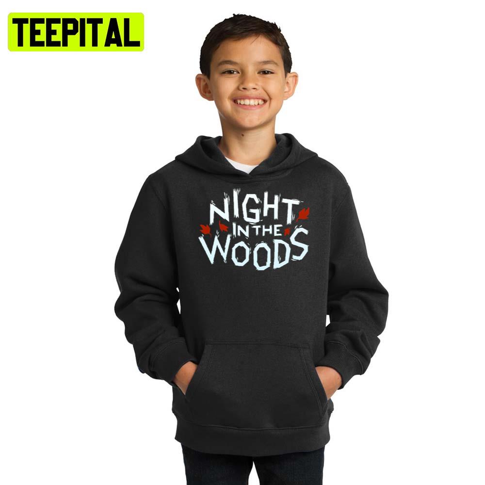 White Text Logo Night In The Woods Hoodie
