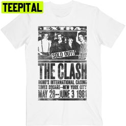 White The Clash Bonds 1981 Trending Unisex Shirt
