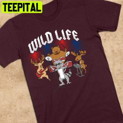 Wildlife Living The Wild Life While Playing In A Rock Band Trending Unisex Shirt