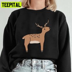 Winter Reindeer Christmas Design Xmas Unisex Sweatshirt