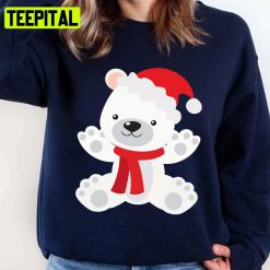Winter Santa Hat Polar Bear Trending Unisex Sweatshirt