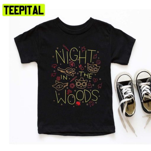 Woods At Night Vector Night In The Woods Hoodie