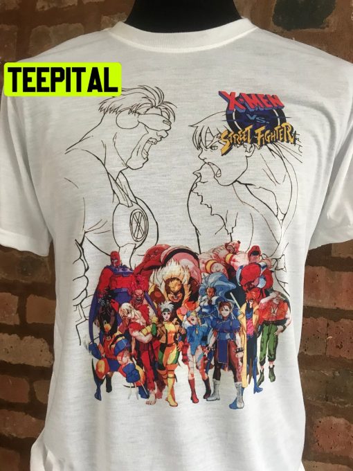 X-Men Vs Street Fighter Halloween Trending Unsiex T-Shirt