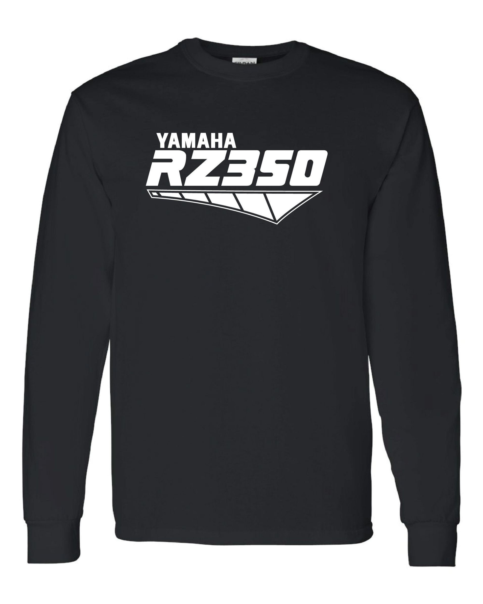 Yamaha RZ350 RZ 350 Old School Retro Two Stroke Cafe Logo Decal Long Sleeve Sweatshirt
