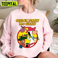 Yellow Design Quick Horse Draw Singer Unisex Sweatshirt