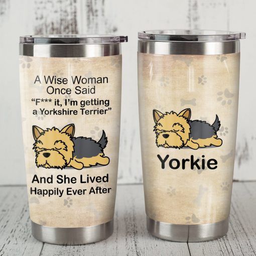 Yorkshire Terrier Dog Stainless Steel Cup