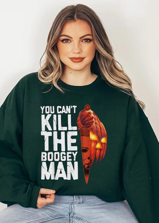 You Can’t Kill The Boogey Man Michael Myers Horror Movie Pumpkin Halloween Unisex Sweatshirt