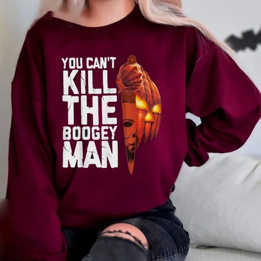 You Can’t Kill The Boogey Man Michael Myers Horror Movie Pumpkin Halloween Unisex Sweatshirt