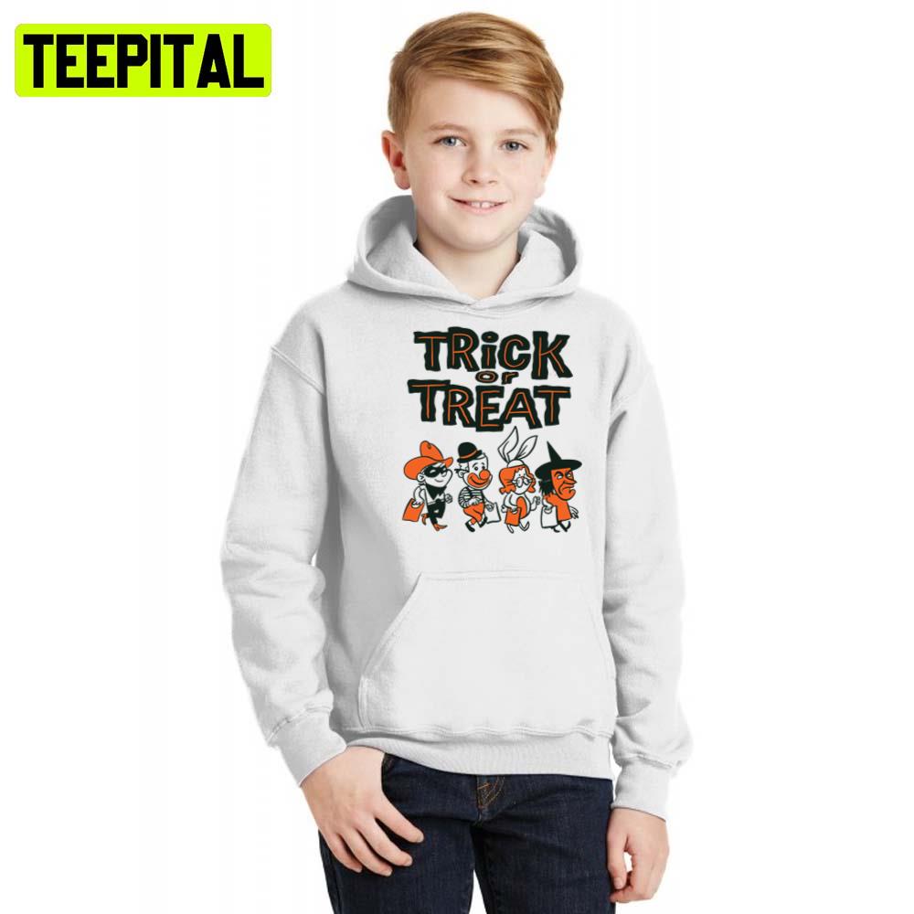 You Decide Trick Or Treat Halloween Illustration Hoodie