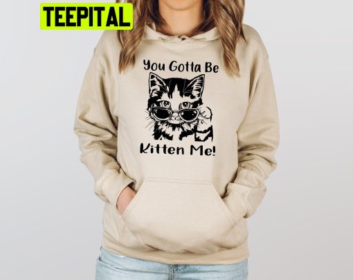 You Gotta Be Kitten Me Funny Cat Trending Unisex Hoodie