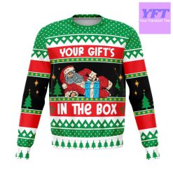 Your In The Box Naughty Meme 2022 Design 3d Ugly Christmas Sweater
