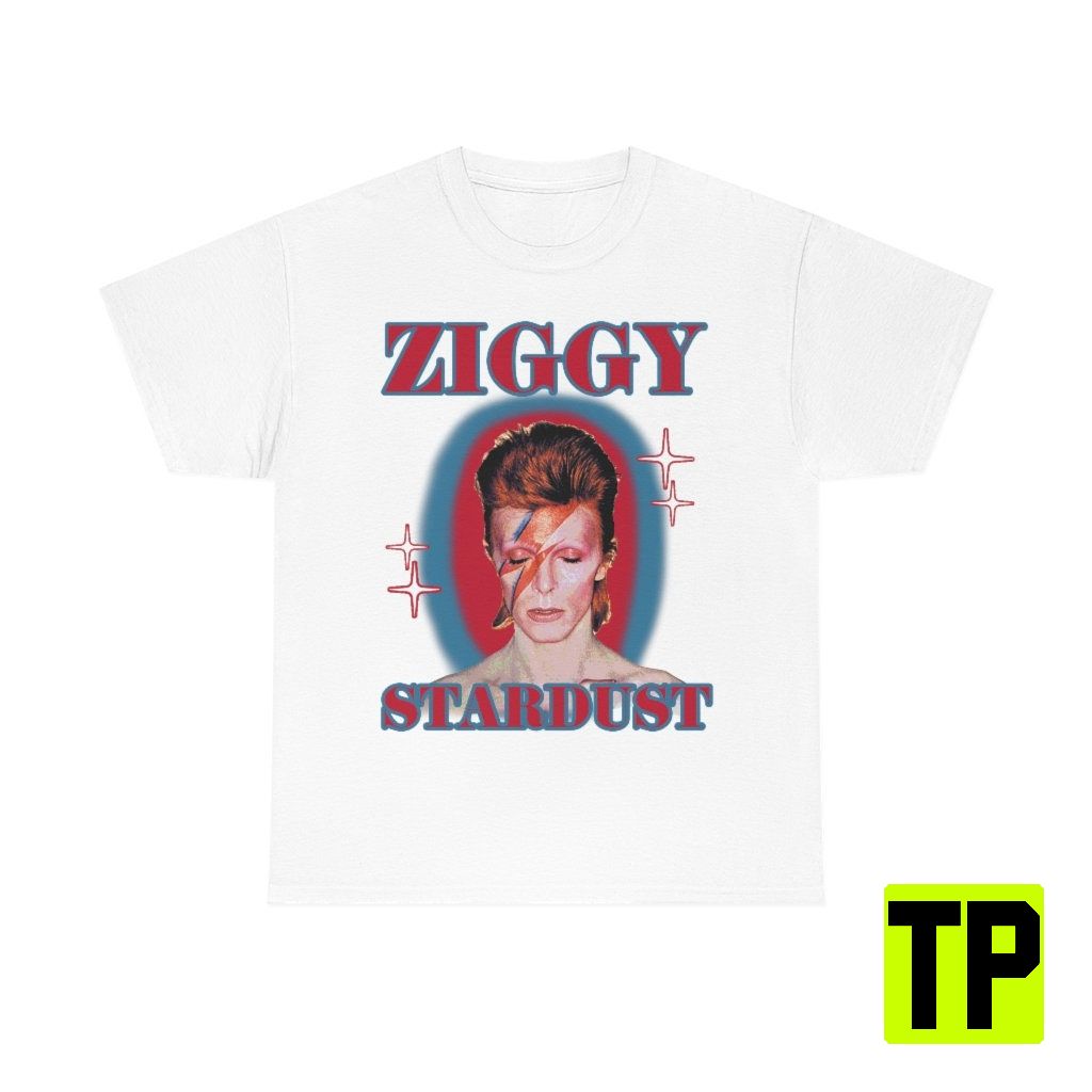 Ziggy Stardust David Bowie Y2k Glam Rock 70s Music Unisex Shirt