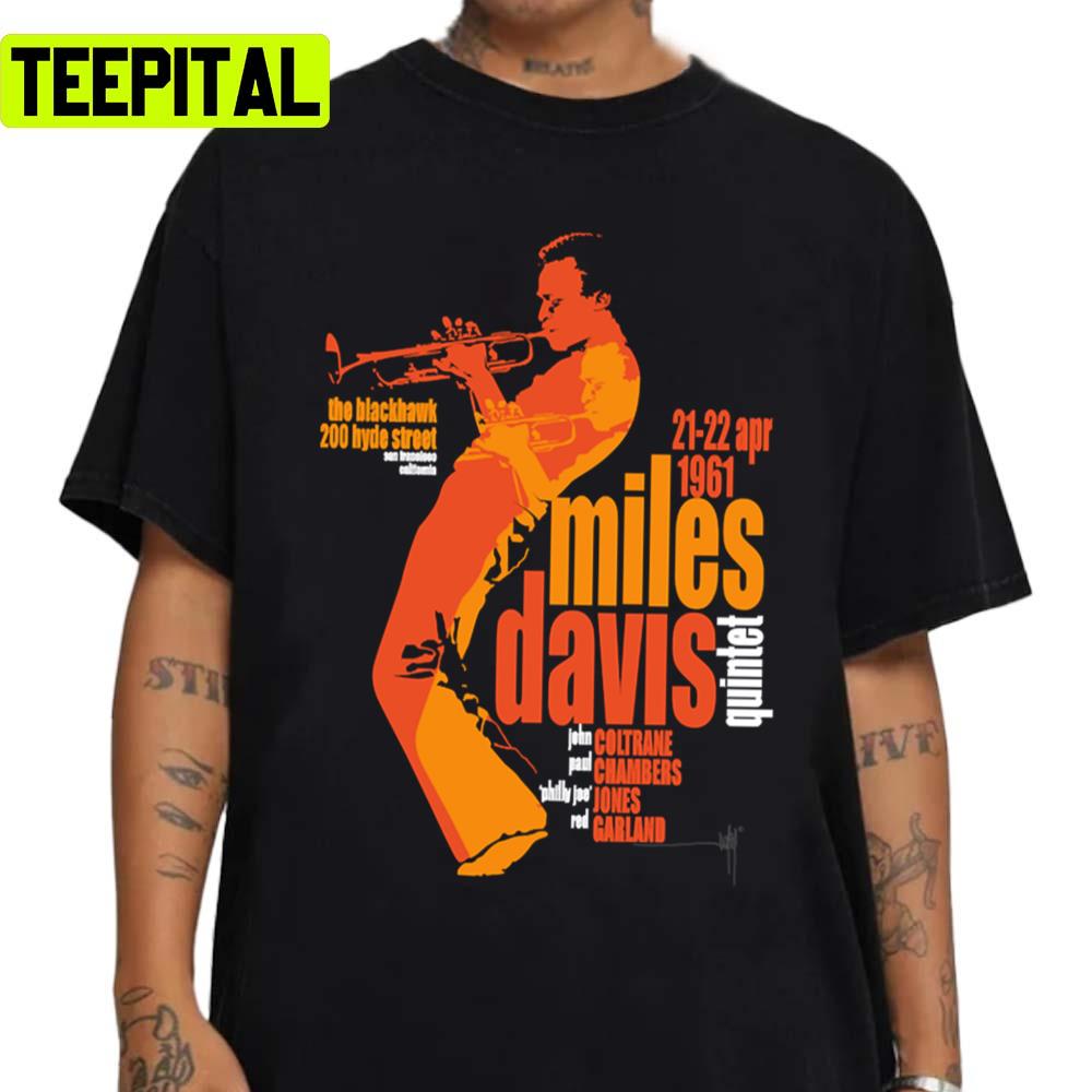 1961 Design Miles Davis Live Poster Unisex Sweatshirt