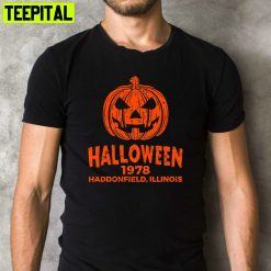 1978 Haddonfield Illinios Scary Movie Halloween Retro Design T-Shirt