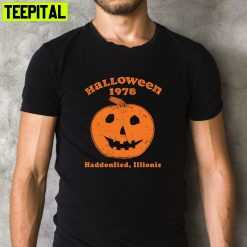 1978 Horror Movie Haddonfield Illinios Scary Movie Halloween Retro Design T-Shirt