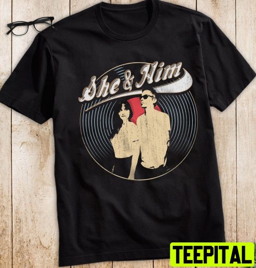 2022 Design She & Him She And Him Duo Tour Unisex T-Shirt